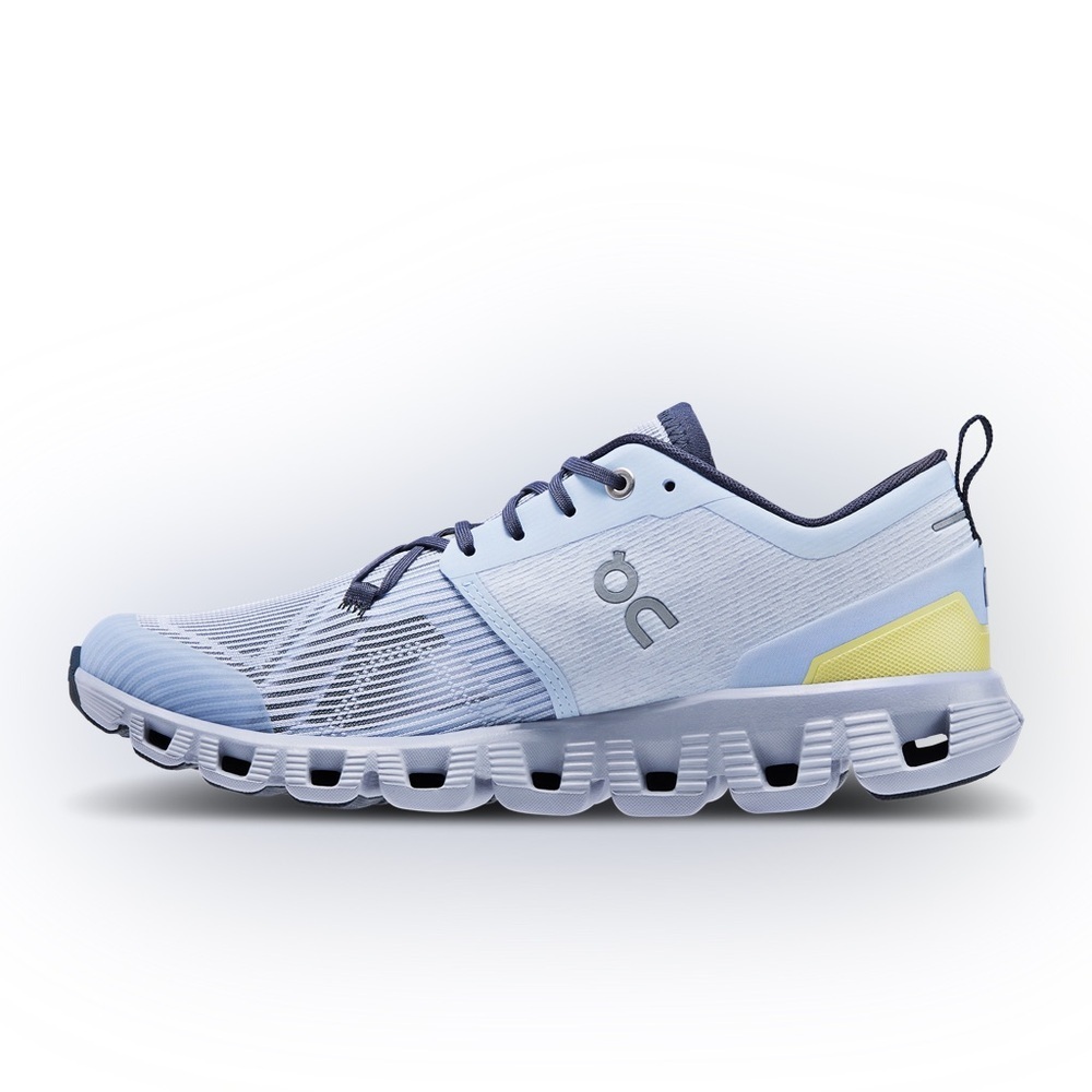 On Running Cloudstratus Light Blue and Yellow Shoes ON W CLOUD X 3 SHIFT sz 8 - Picture 8 of 9